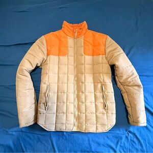 Nomad Beige and Orange Puffer Jacket